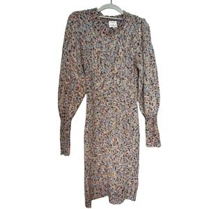 Koko + Mason speckled balloon sleeve‎ sweater dress